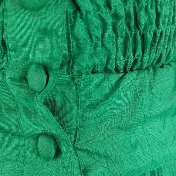 Vintage 80s Parigi Jewel Green Matching Skirt Set - Picture 9 of 12
